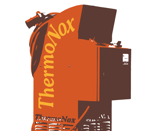 ThermoNox®-Wärmeentwesungsofen, stilisiert